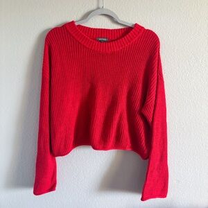 Red Cropped Sweater